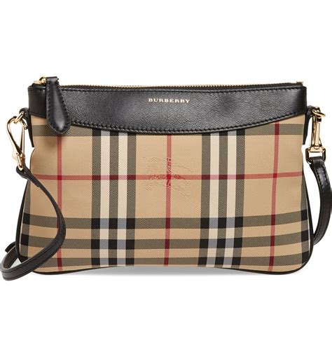 burberry iconic check clutch bag|authentic burberry crossbody bag.